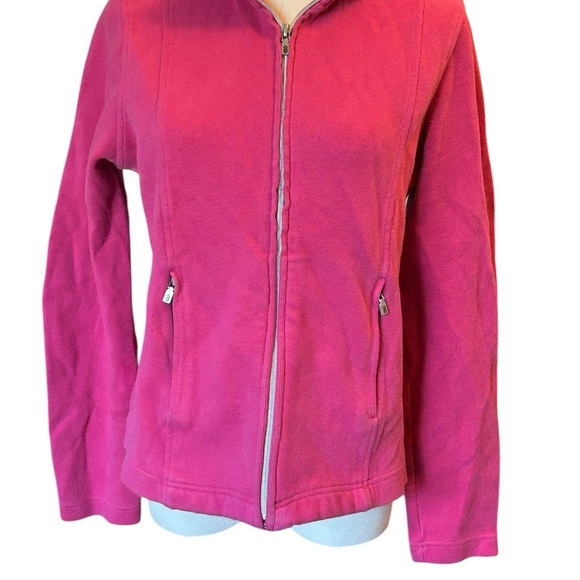 Tommy Bahama Pink Zip Jacket Small Soft Travel - Picture 1 of 7